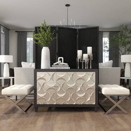 19" Leather Stool with Stainless Steel Supports